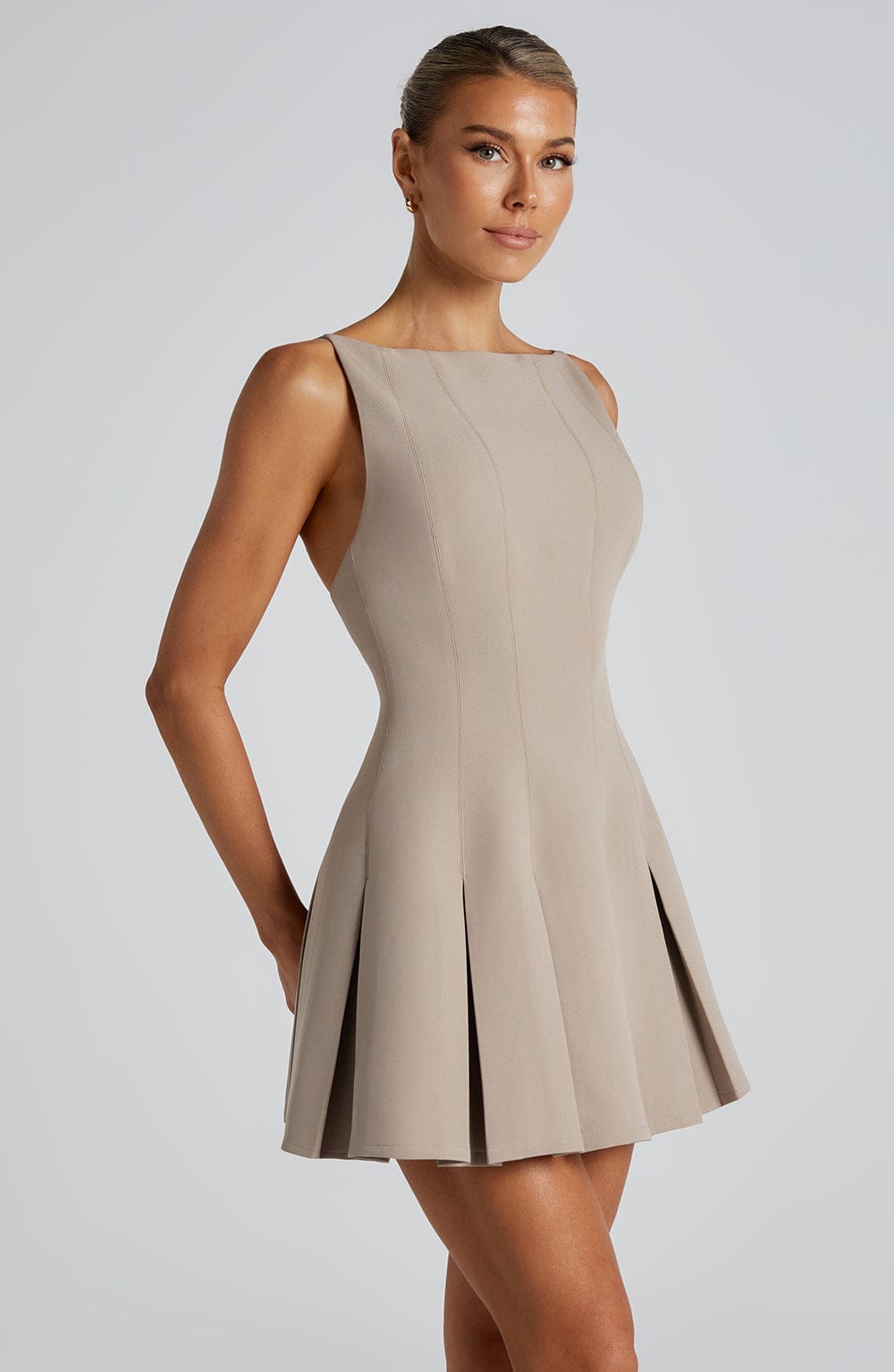 Rory Mini Dress Taupe