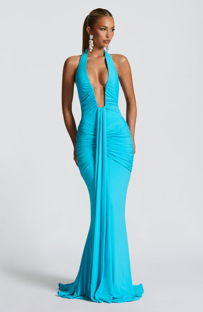 Rosetta Maxi Dress Aqua