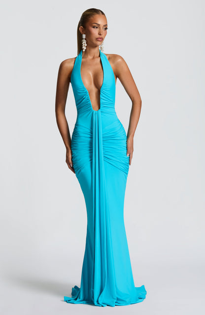 Rosetta Maxi Dress Aqua