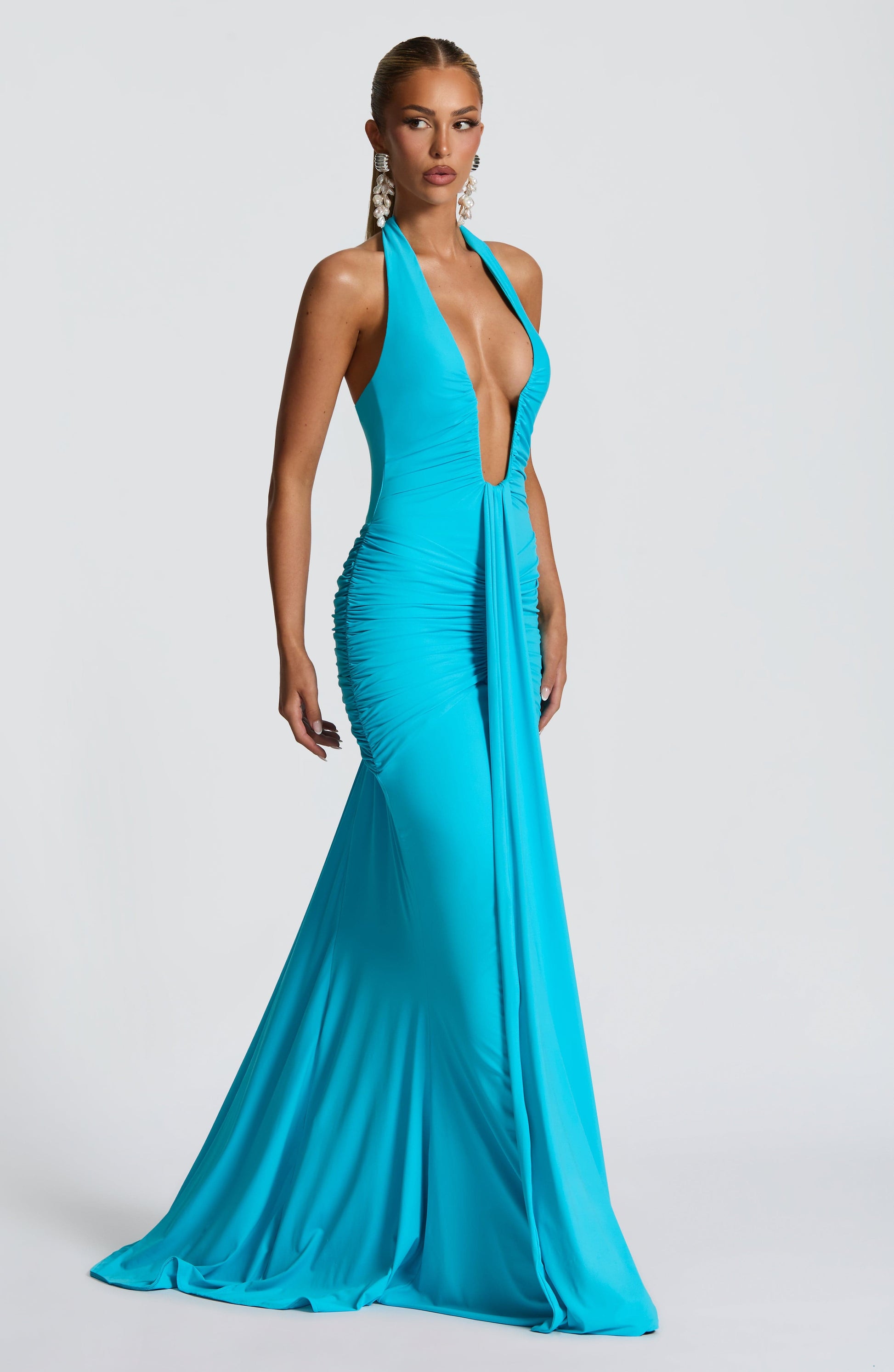 Rosetta Maxi Dress Aqua