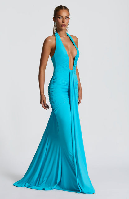 Rosetta Maxi Dress Aqua