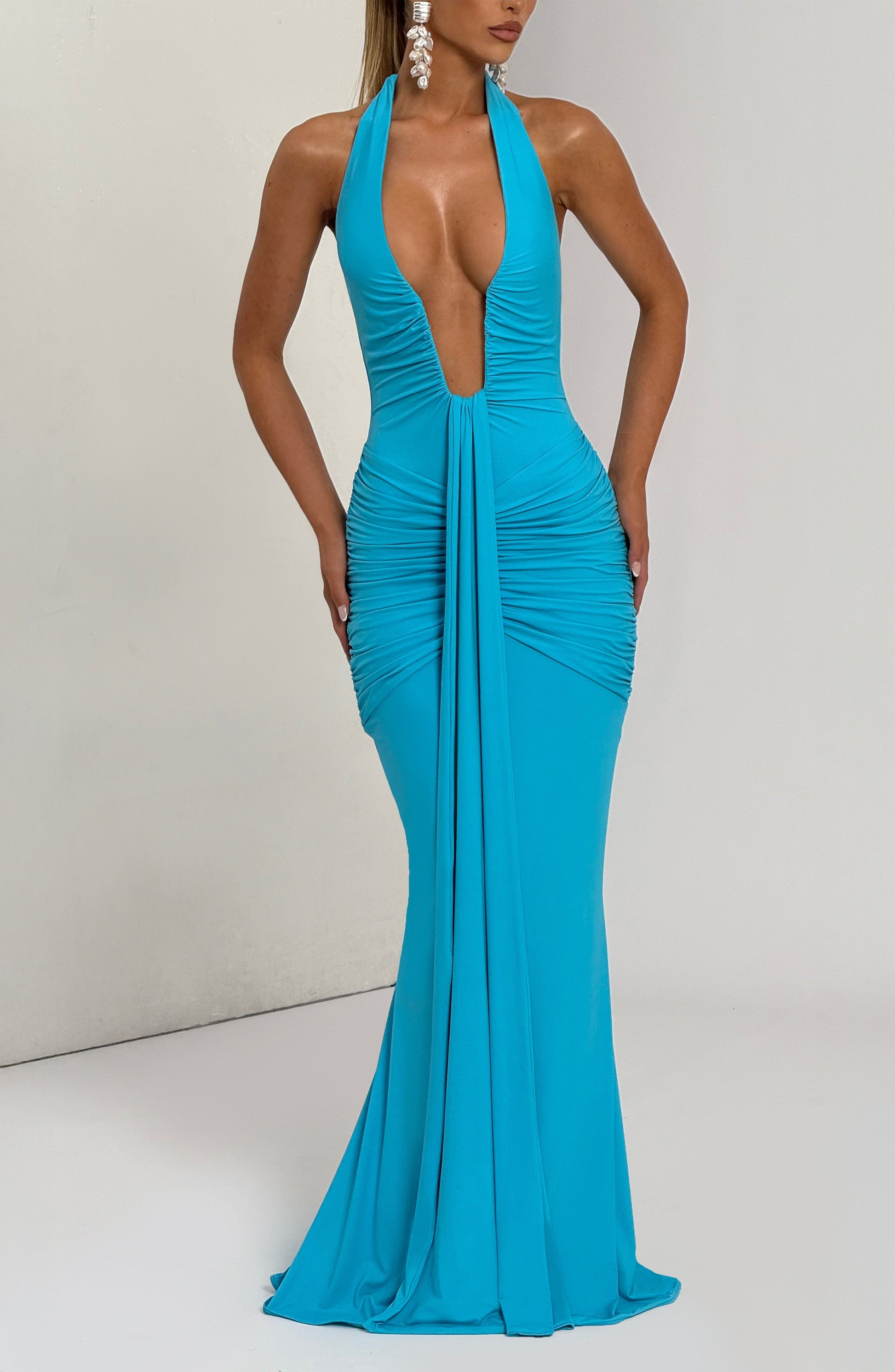 Rosetta Maxi Dress Aqua