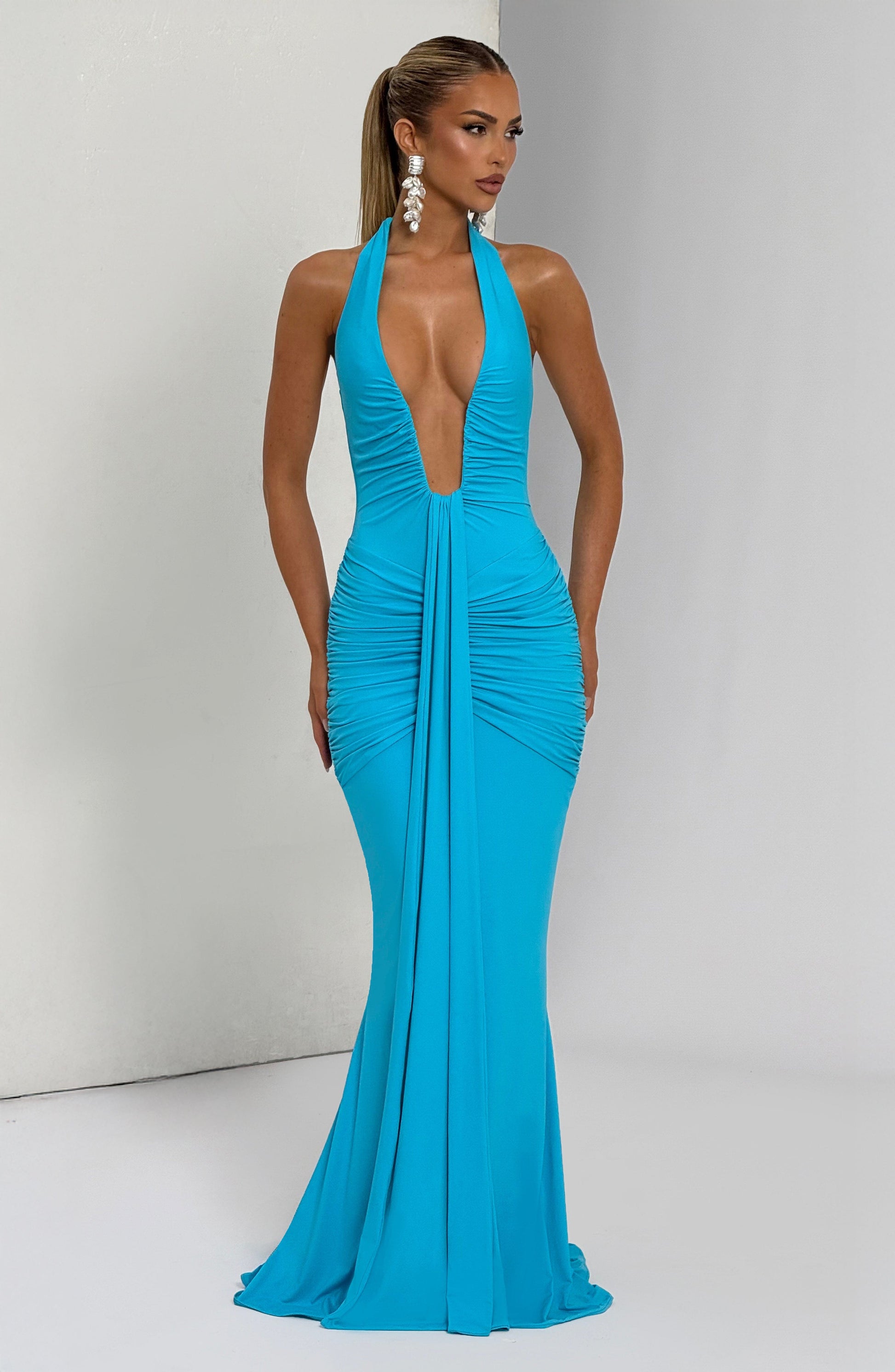 Rosetta Maxi Dress Aqua