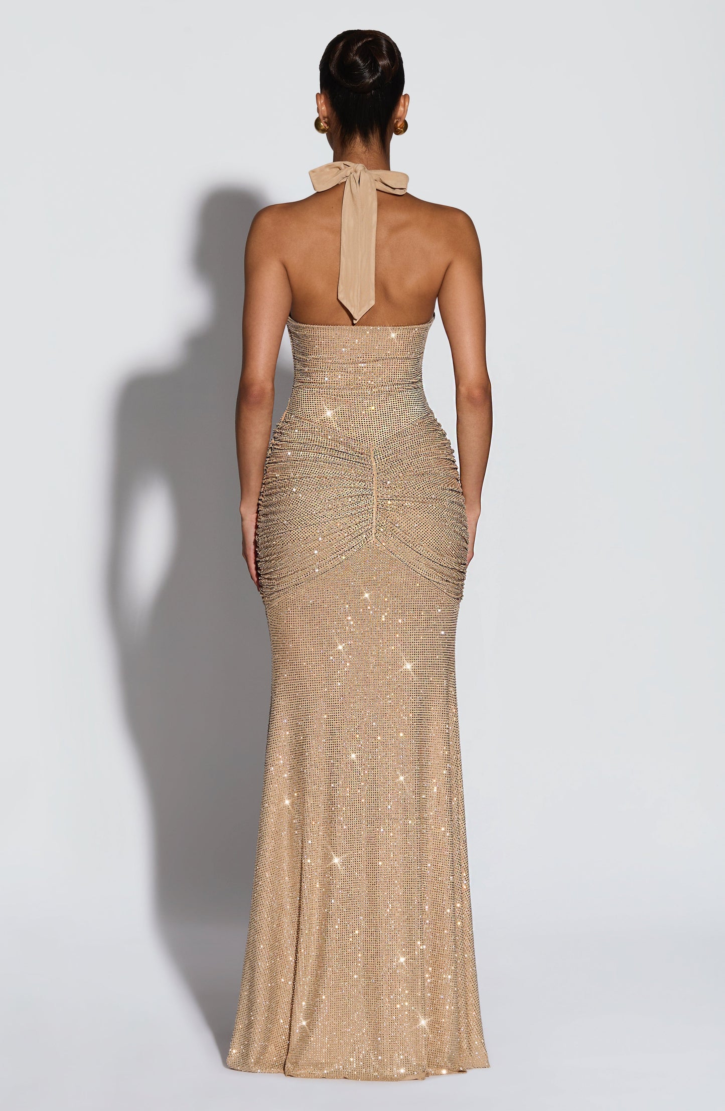 Rosetta Maxi Dress Gold Sparkle