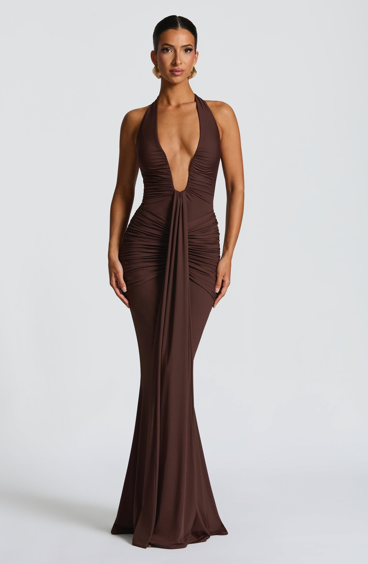 Rosetta Maxi Dress Plum Brown