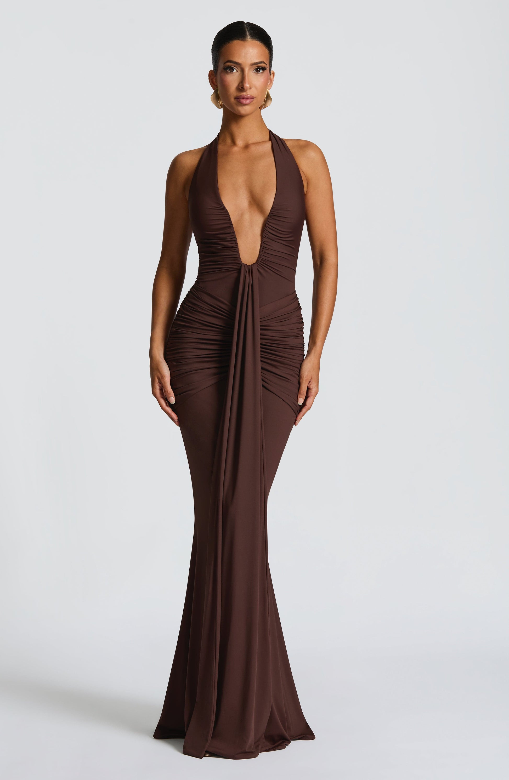 Rosetta Maxi Dress Plum Brown