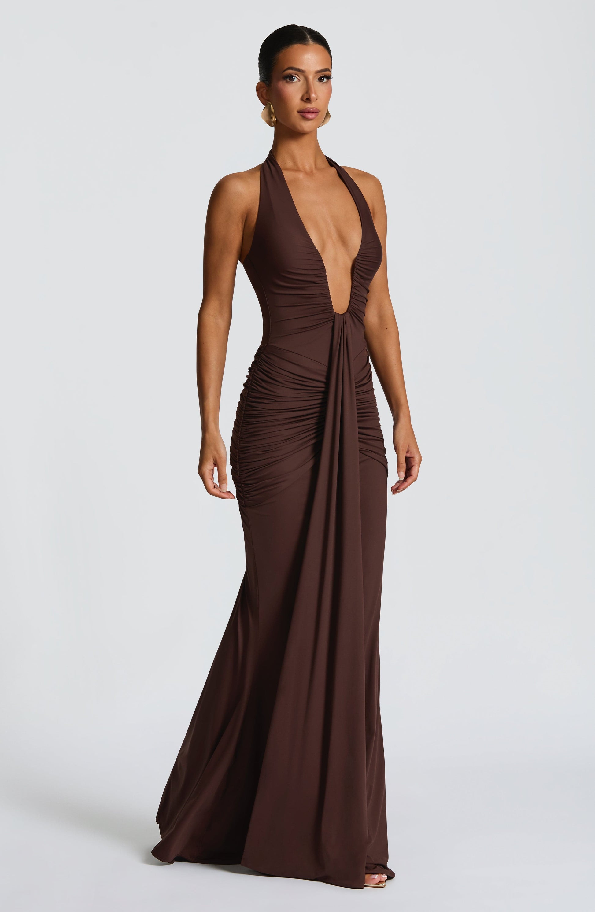 Rosetta Maxi Dress Plum Brown
