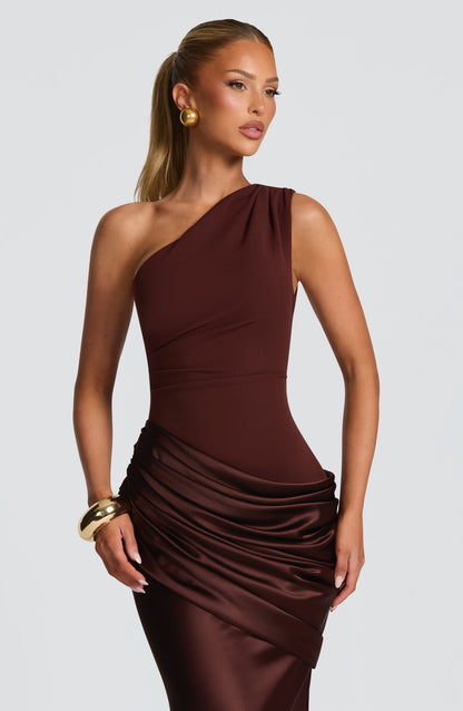 Sadona Maxi Dress Plum Brown
