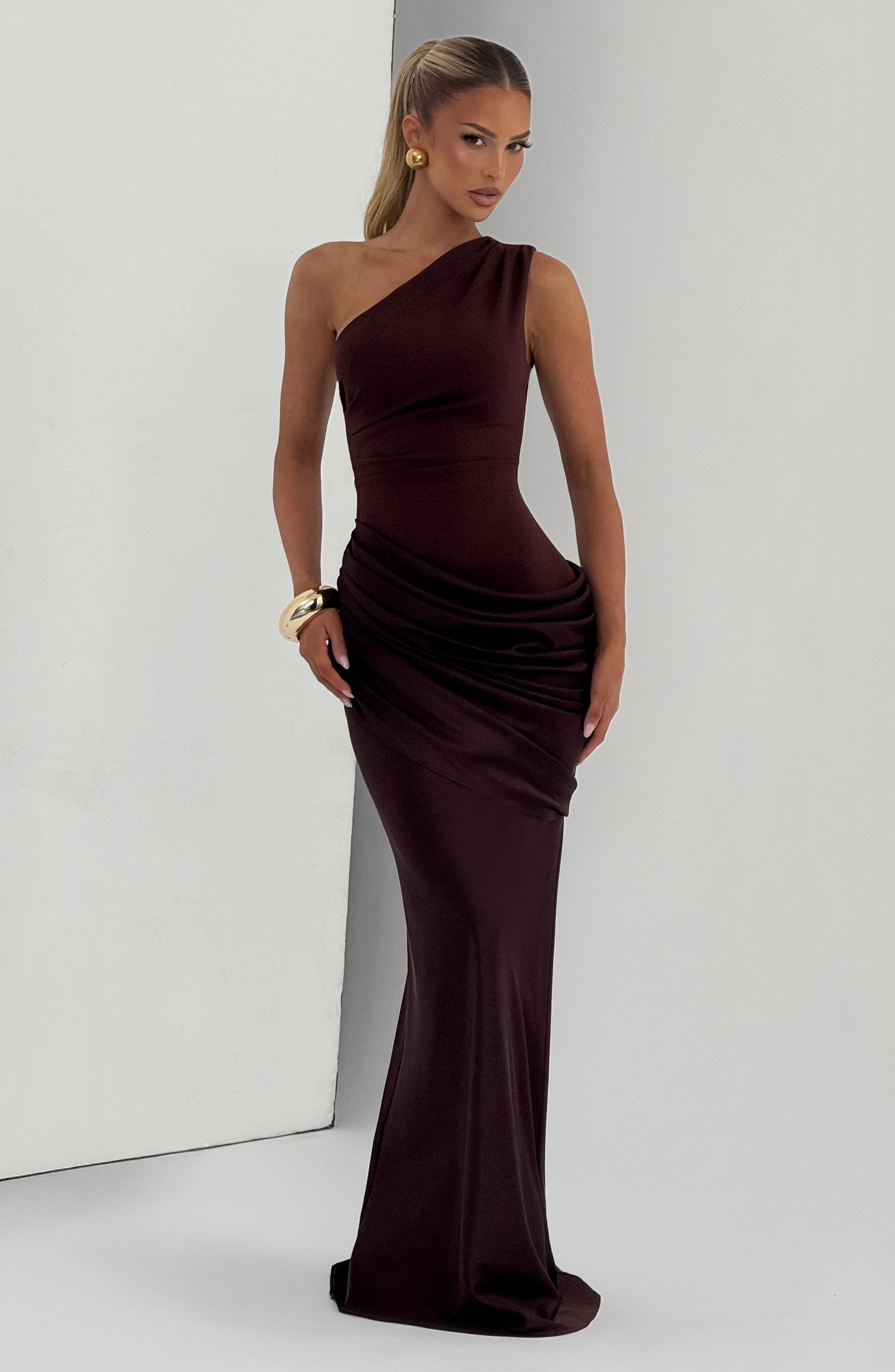 Sadona Maxi Dress Plum Brown