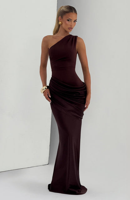 Sadona Maxi Dress Plum Brown