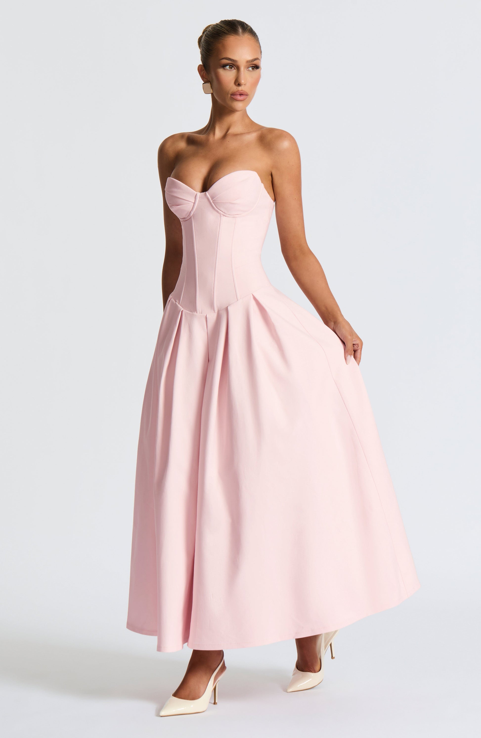 Salma Midi Dress Blush