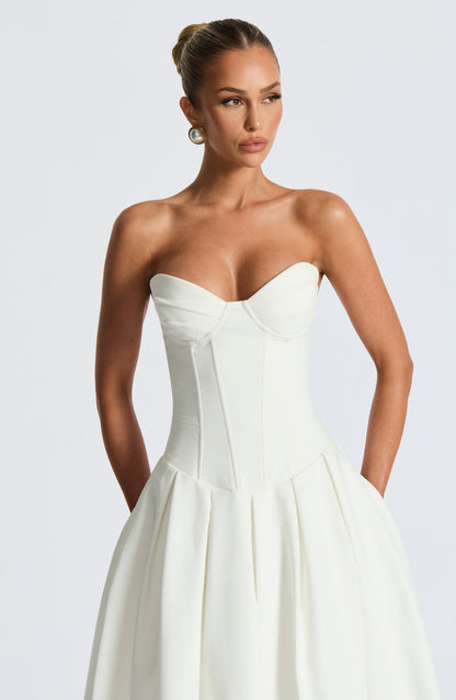 Salma Midi Dress Ivory