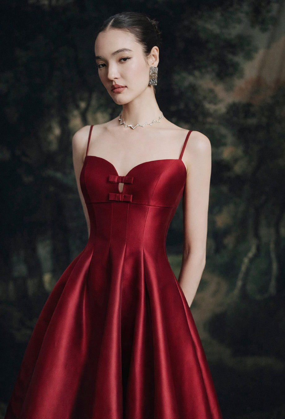 Samaria Midi Dress Burgundy