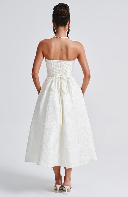 Saoirse Midi Dress Ivory