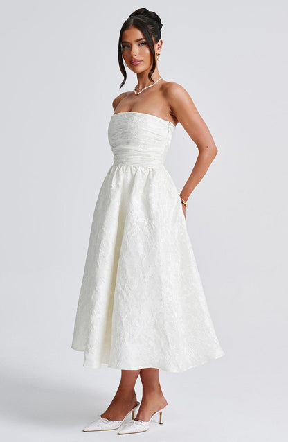 Saoirse Midi Dress Ivory