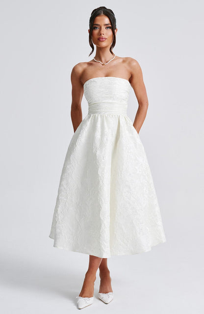 Saoirse Midi Dress Ivory