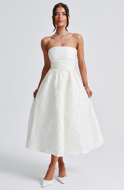 Saoirse Midi Dress Ivory
