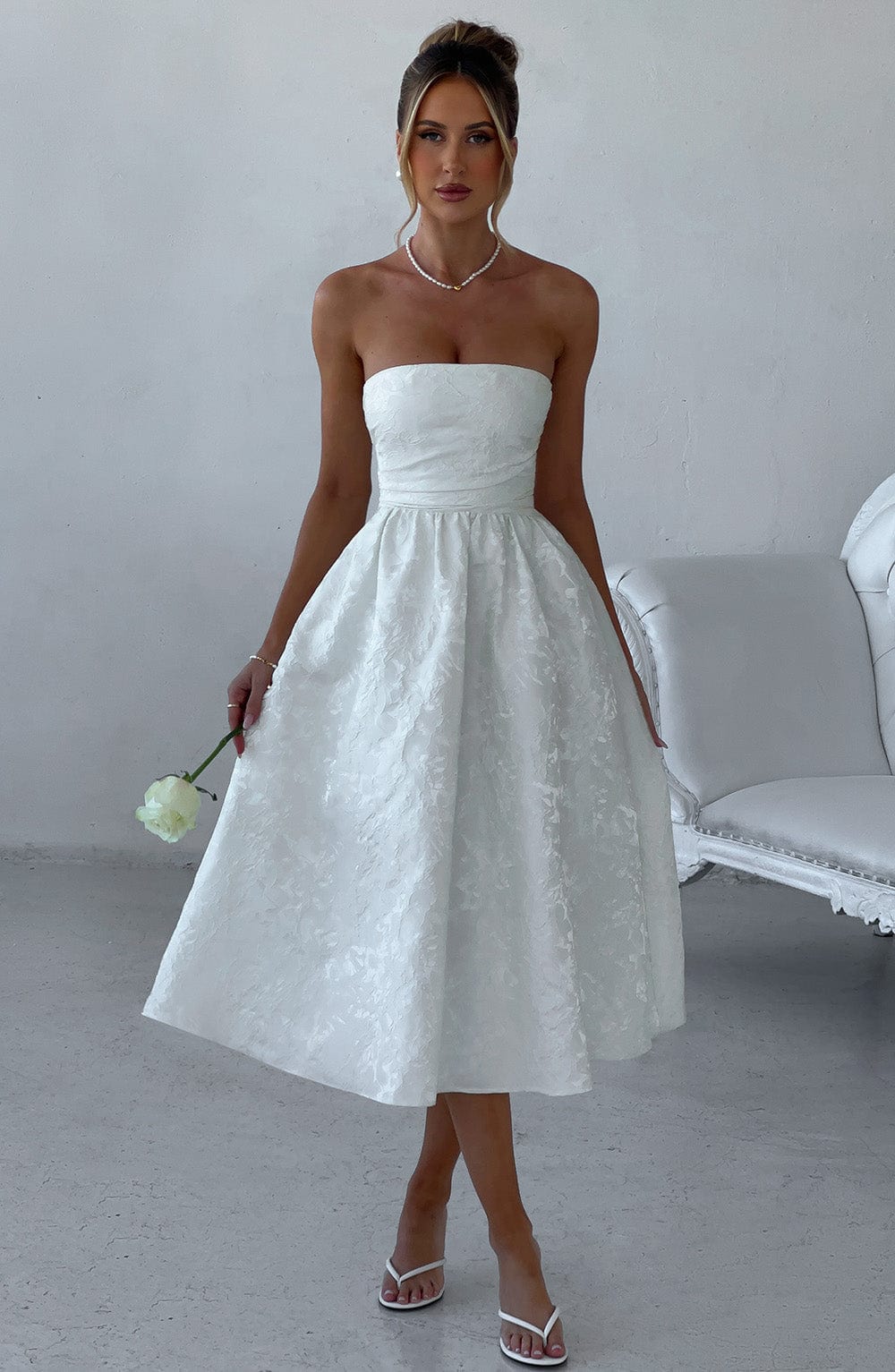 Saoirse Midi Dress Ivory