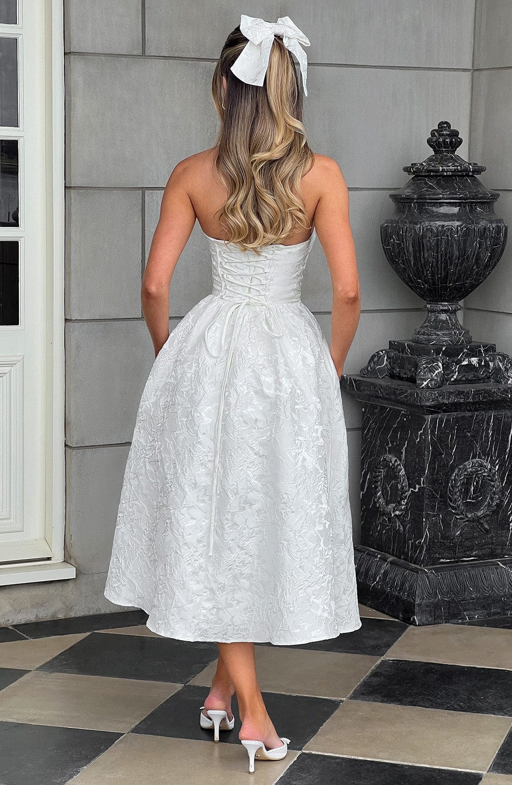 Saoirse Midi Dress Ivory