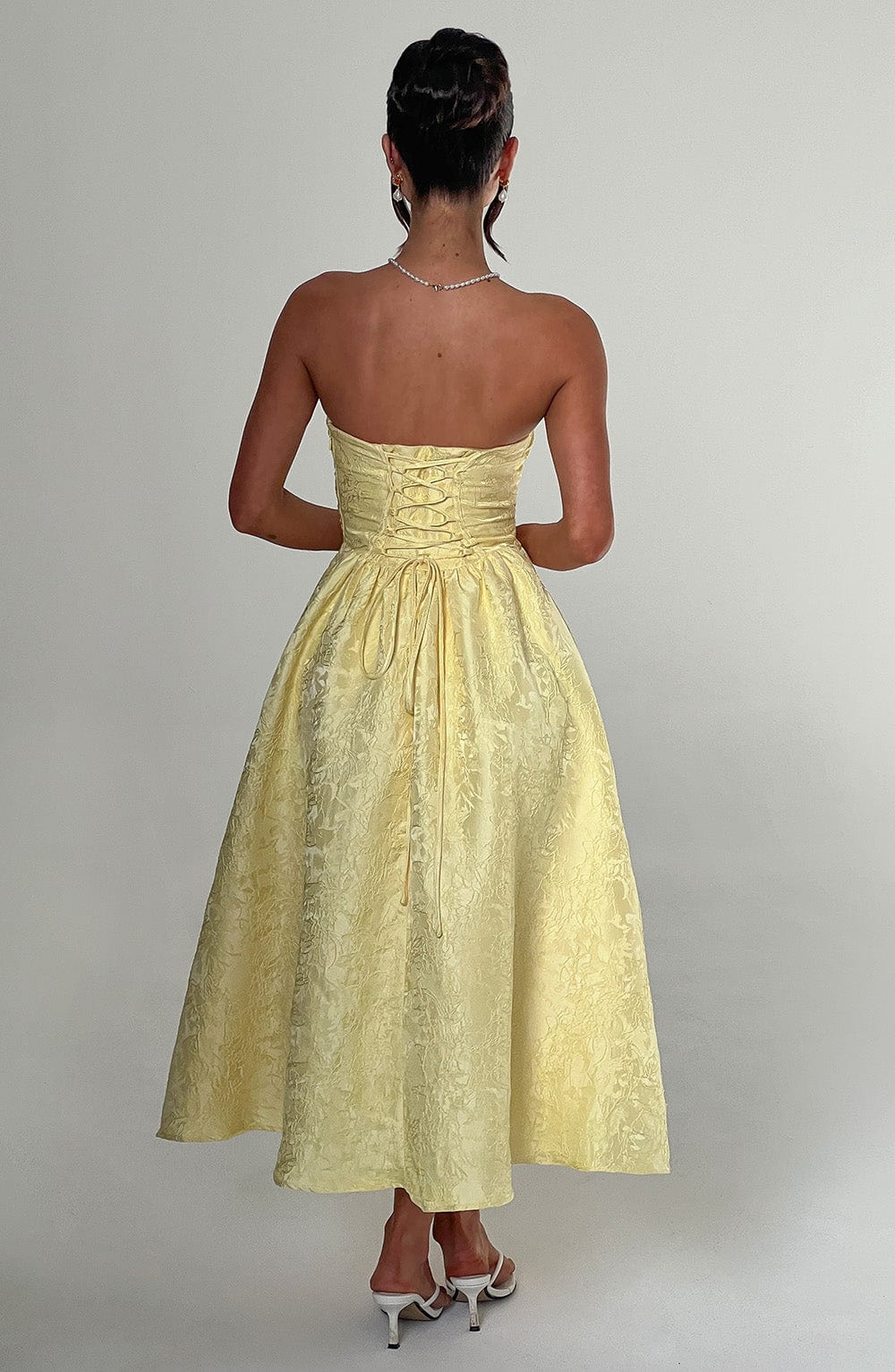 Saoirse Midi Dress Lemon