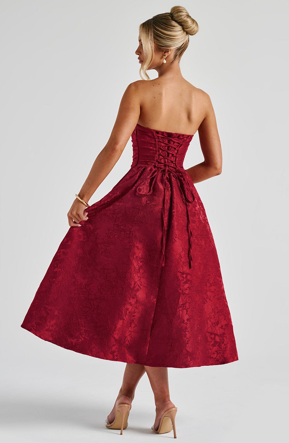 Saoirse Midi Dress Red