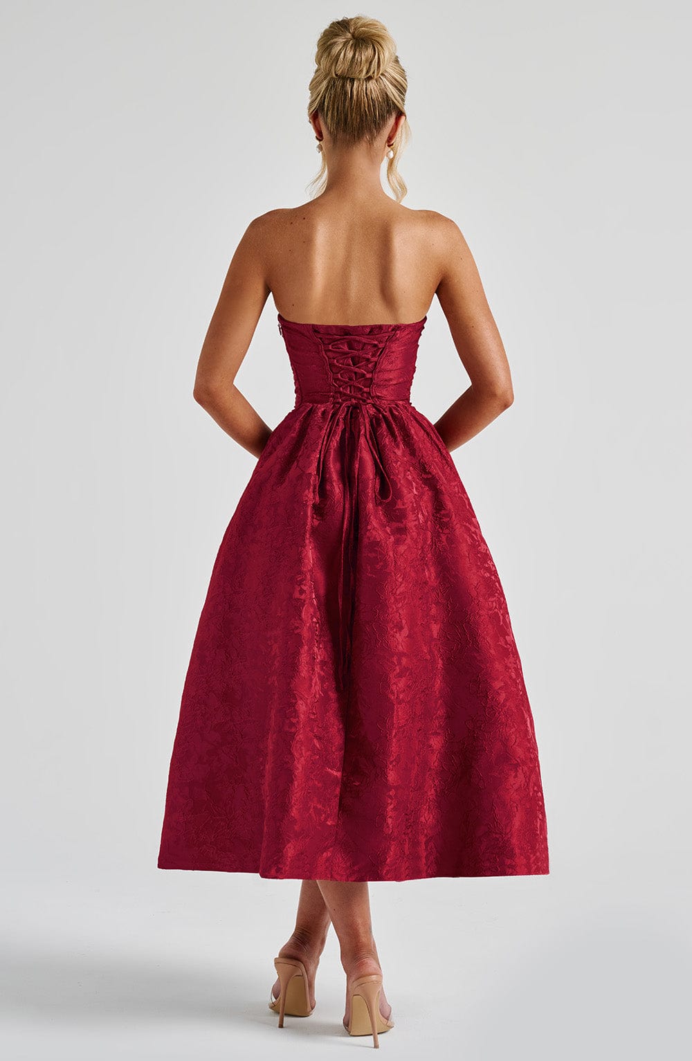 Saoirse Midi Dress Red