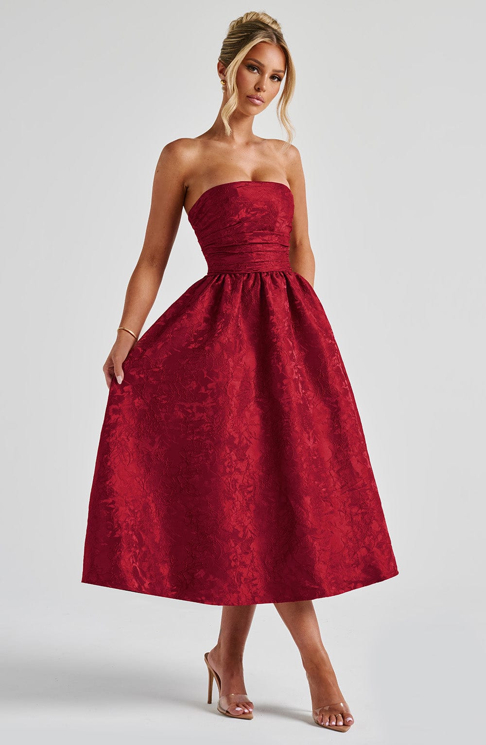 Saoirse Midi Dress Red