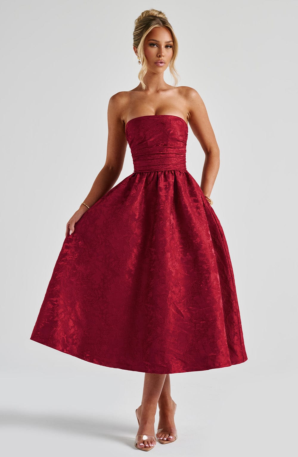 Saoirse Midi Dress Red
