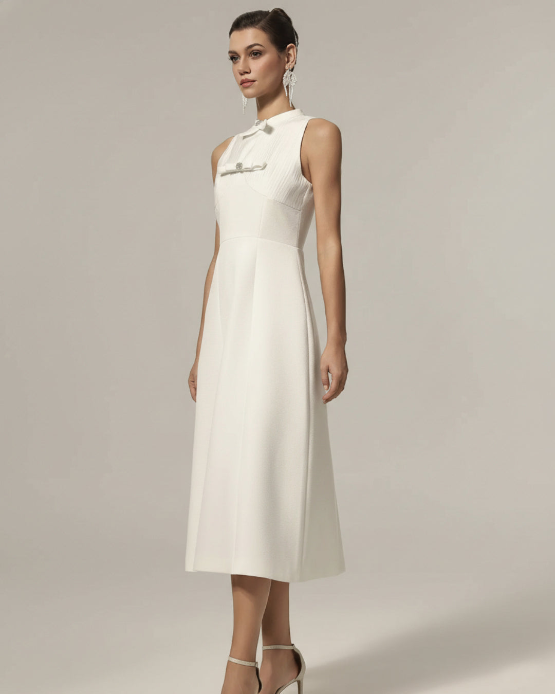 Saoirse Midi Dress White