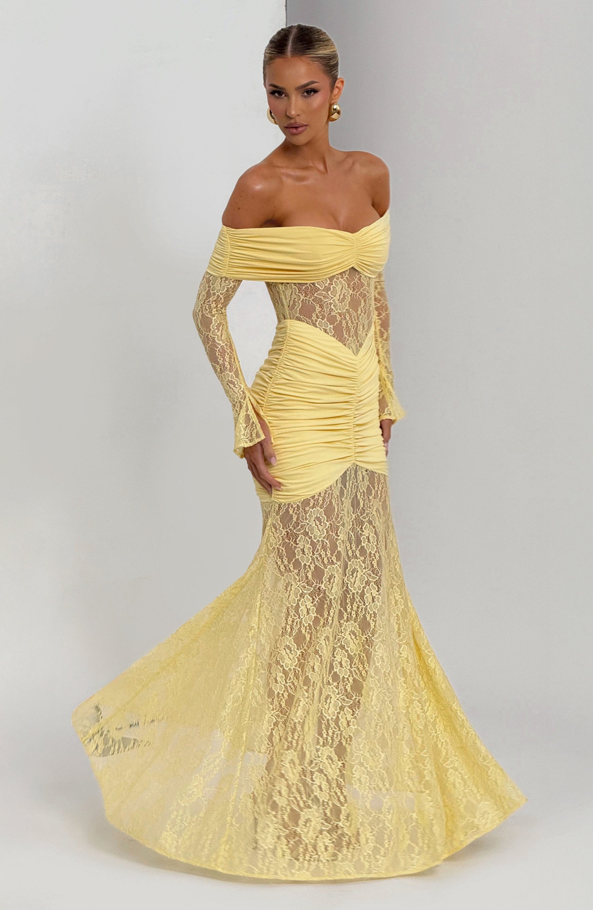 Sauline Maxi Dress Lemon