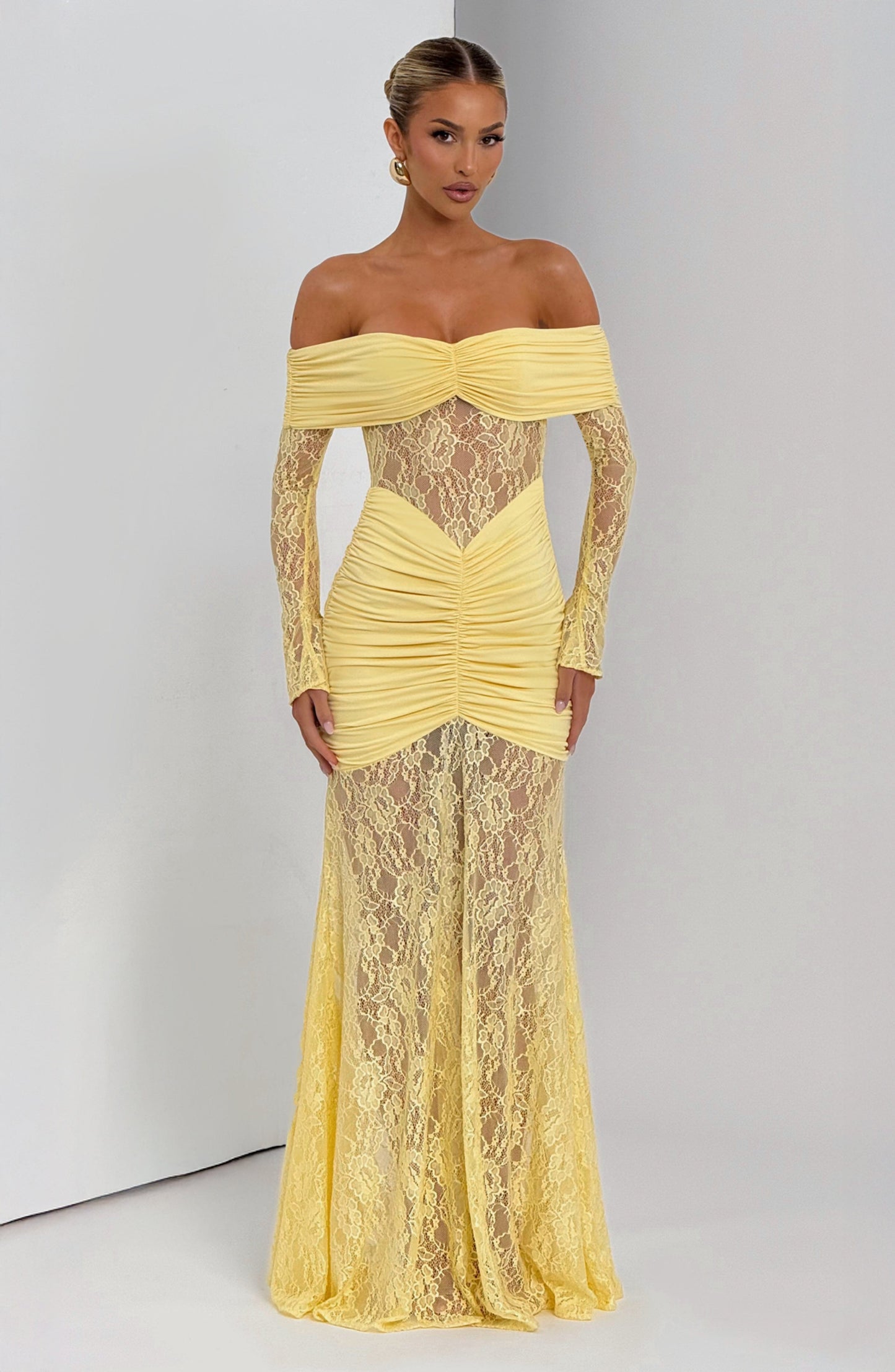 Sauline Maxi Dress Lemon