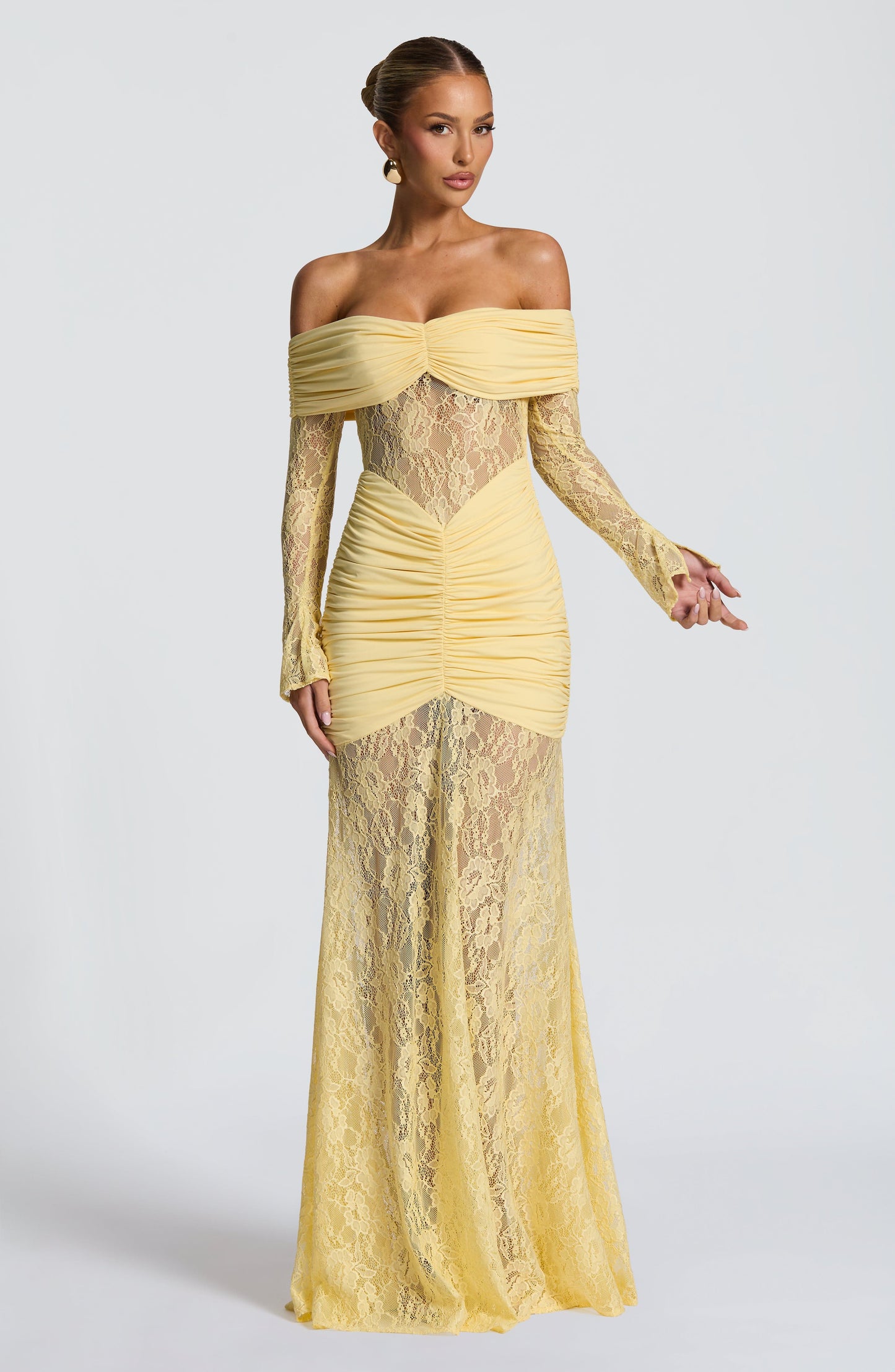 Sauline Maxi Dress Lemon