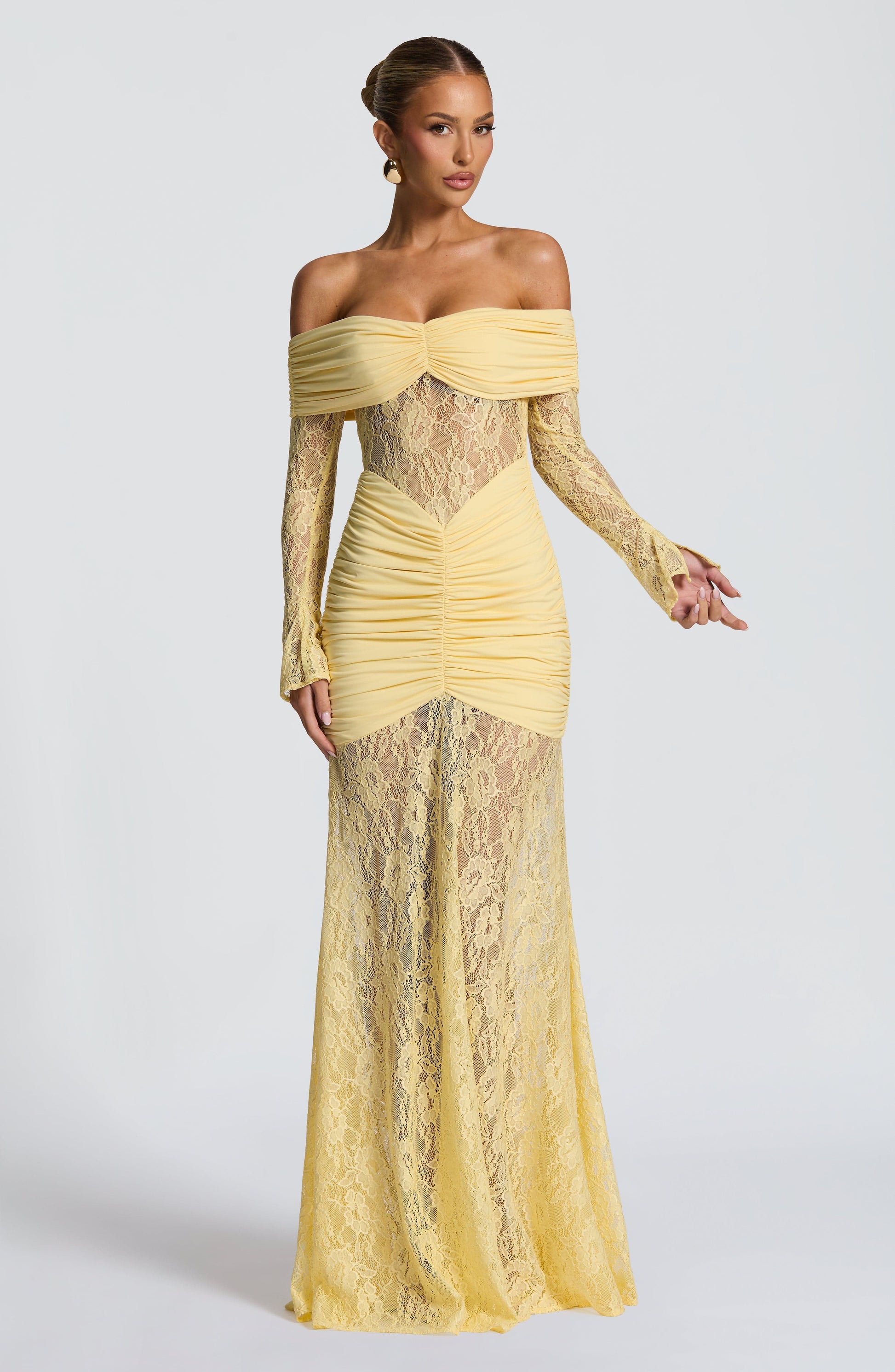 Sauline Maxi Dress Lemon