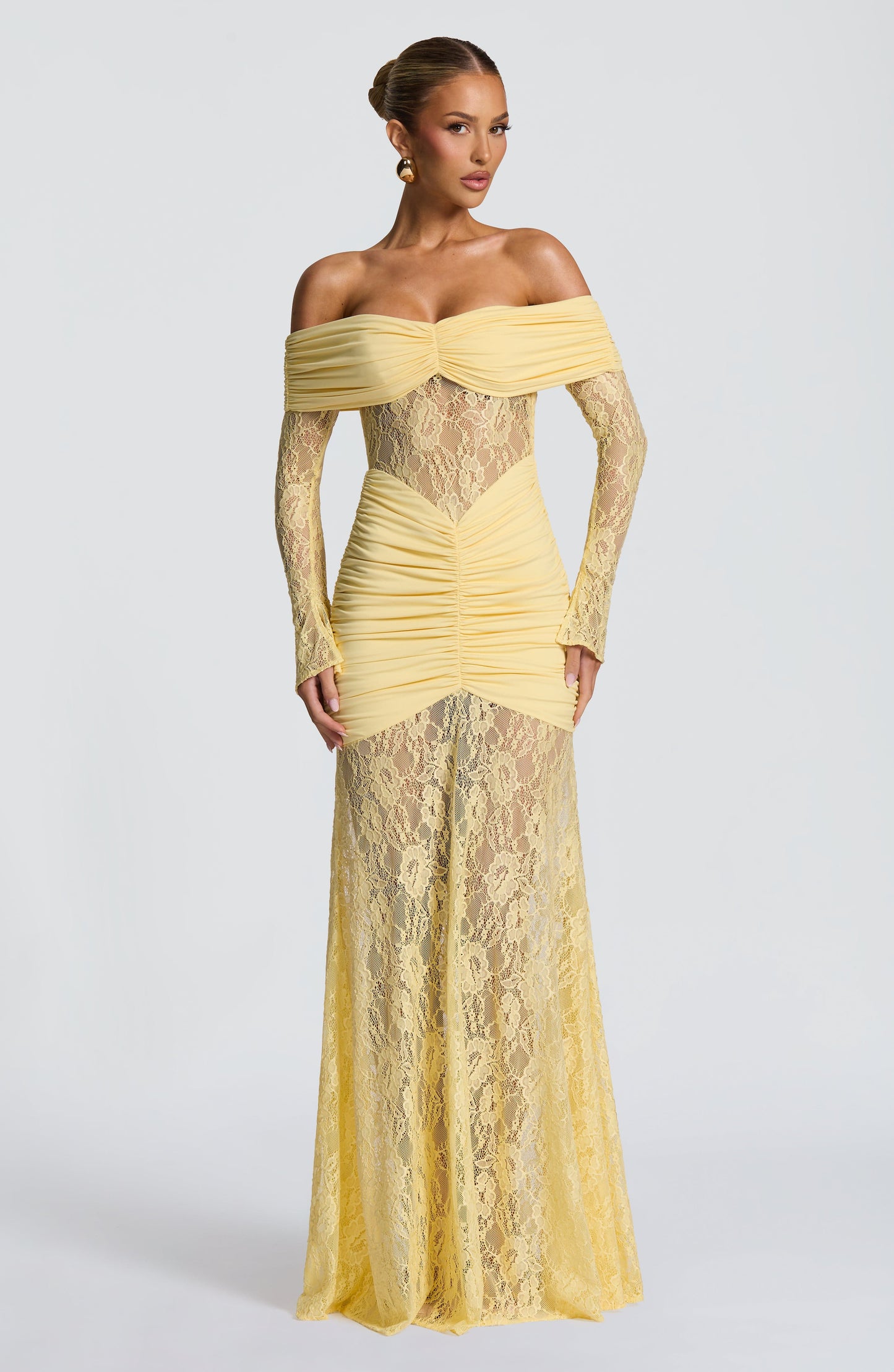 Sauline Maxi Dress Lemon