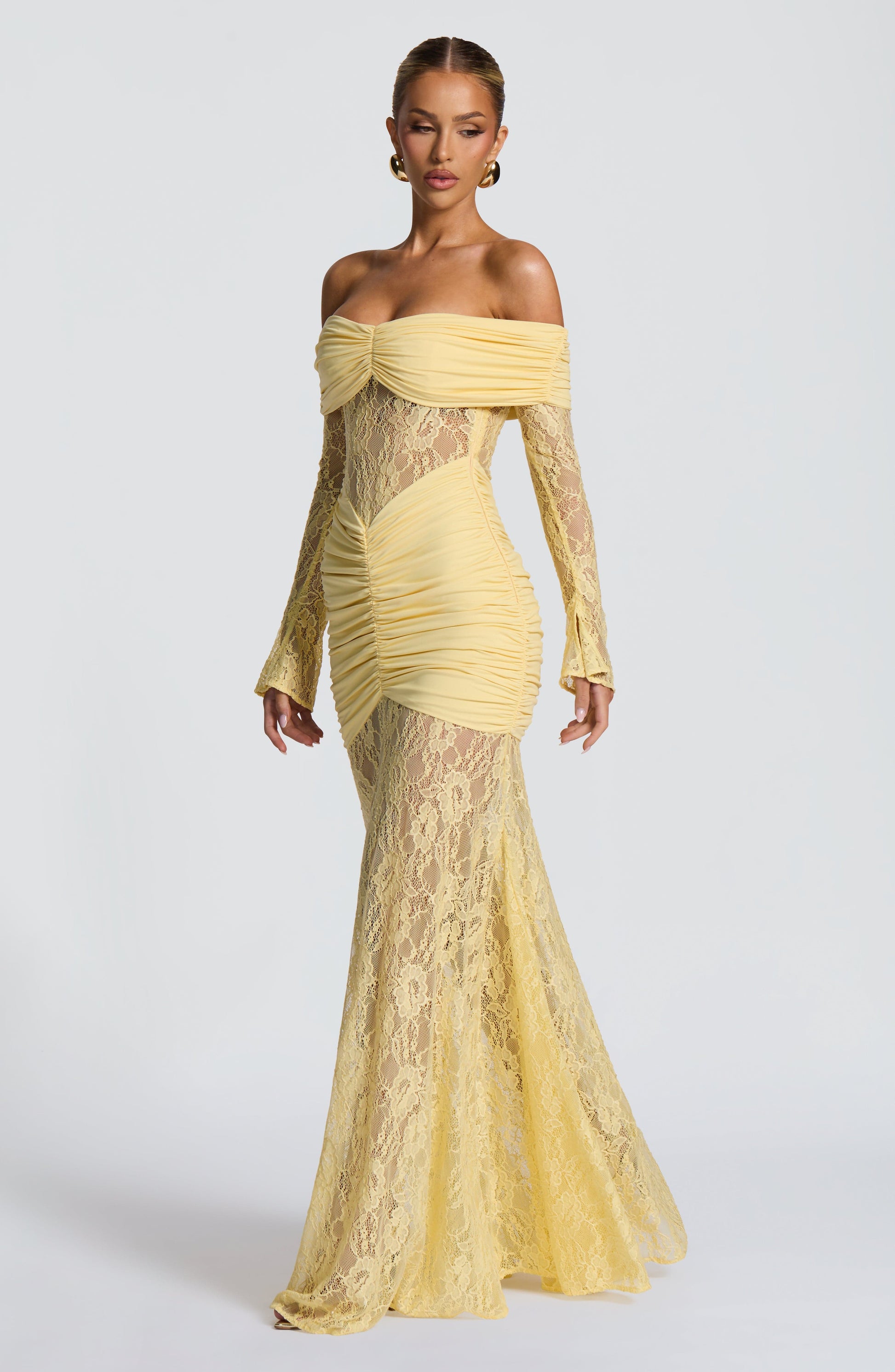 Sauline Maxi Dress Lemon