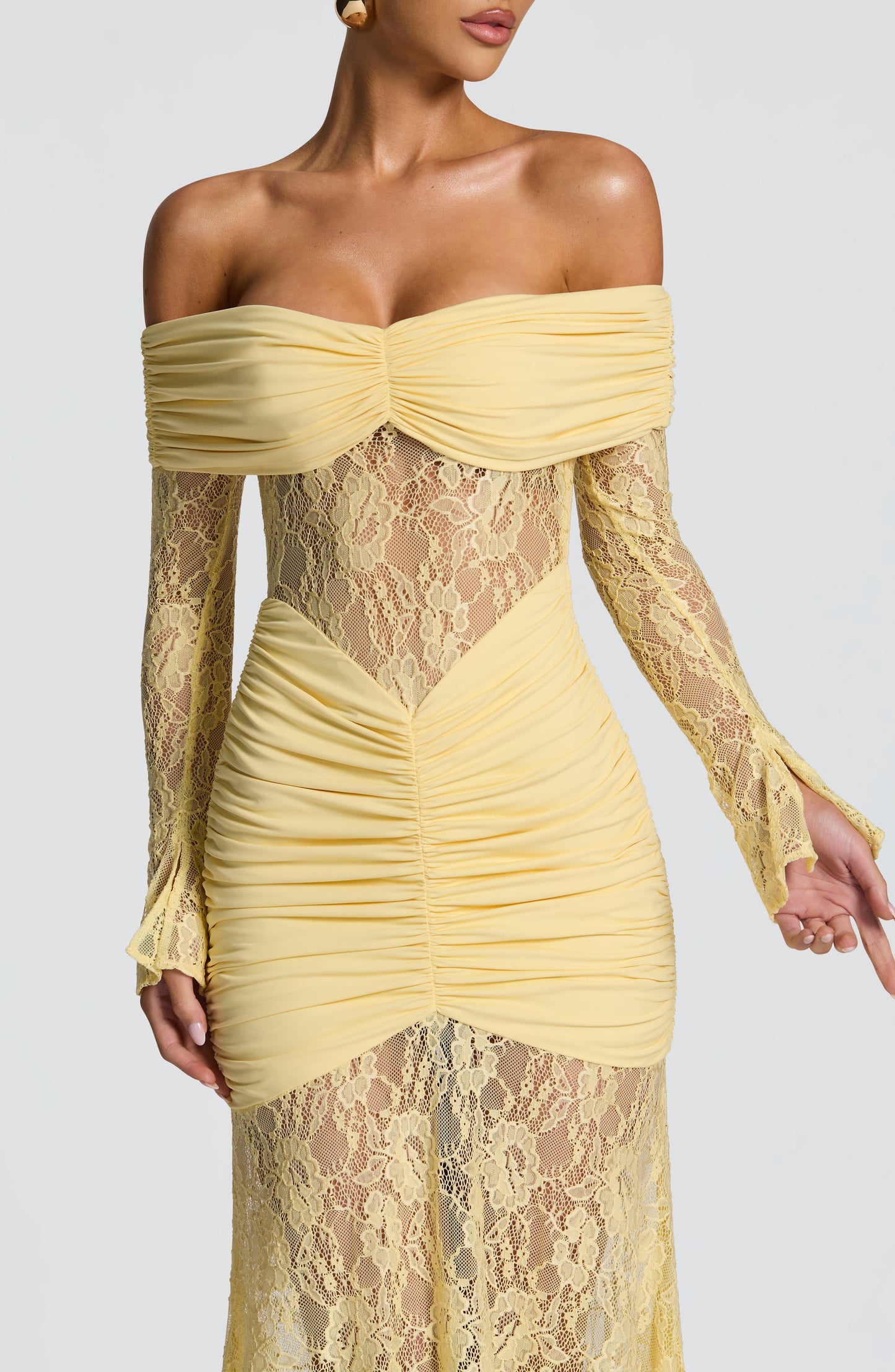 Sauline Maxi Dress Lemon