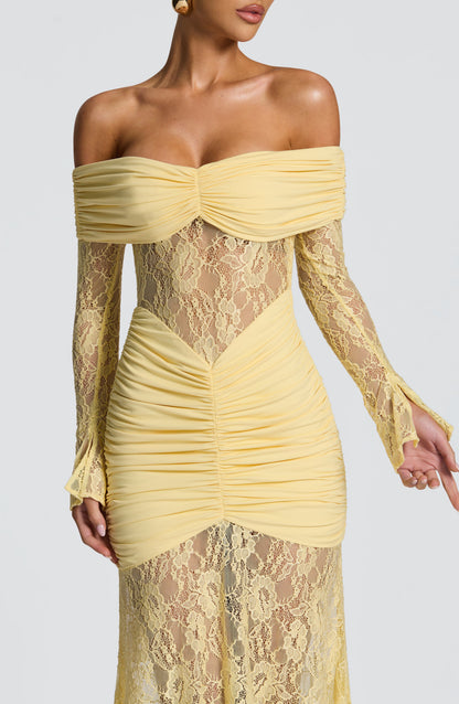 Sauline Maxi Dress Lemon