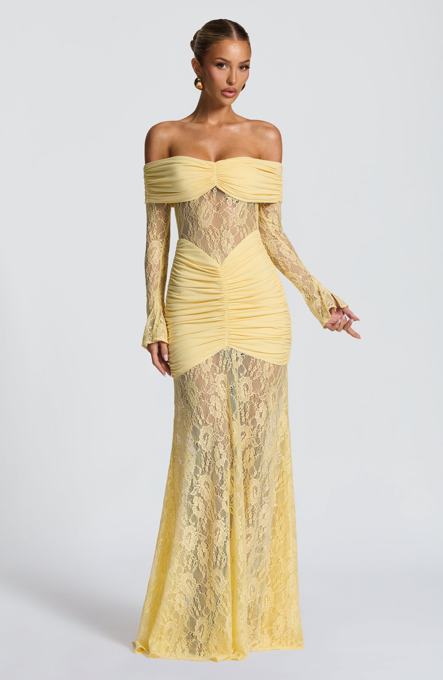 Sauline Maxi Dress Lemon