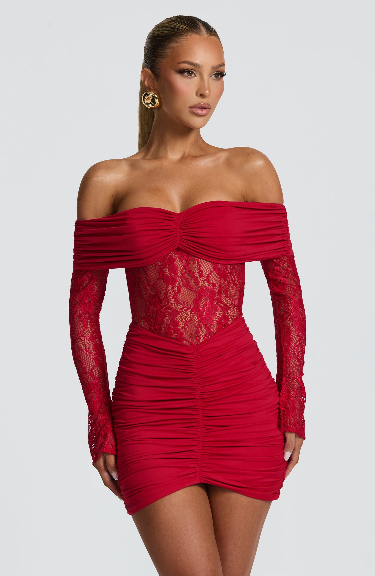 Sauline Mini Dress Red