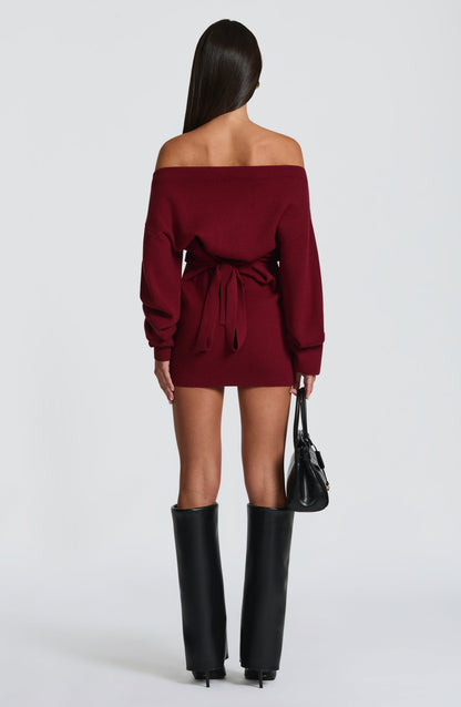 Sawyer Mini Dress Burgundy