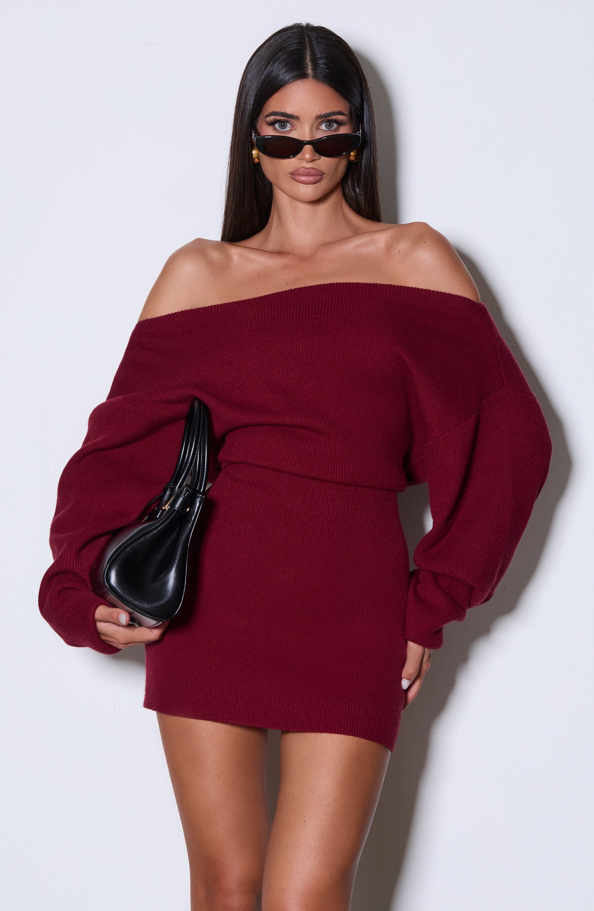 Sawyer Mini Dress Burgundy