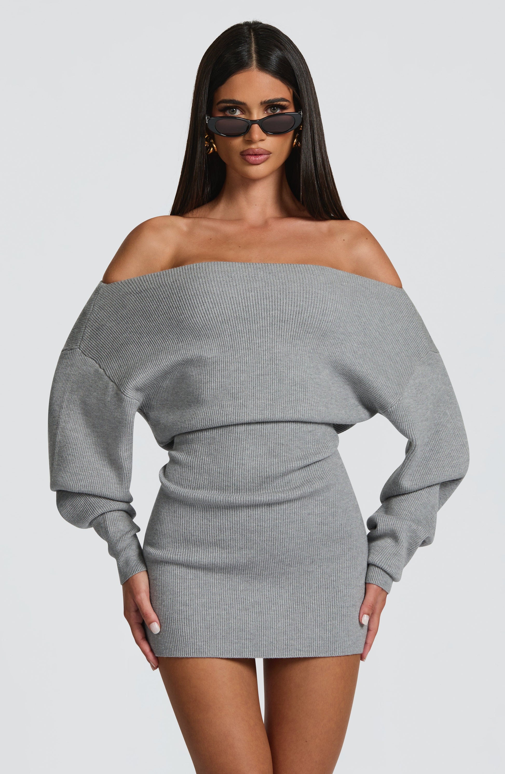 Sawyer Mini Dress Light Grey