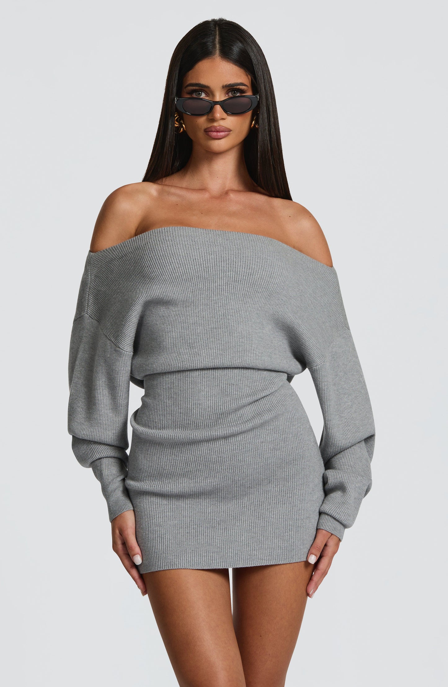 Sawyer Mini Dress Light Grey