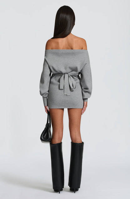 Sawyer Mini Dress Light Grey