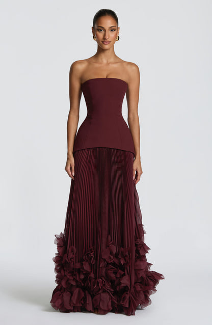 Seraphina Gown Cherry Lacquer