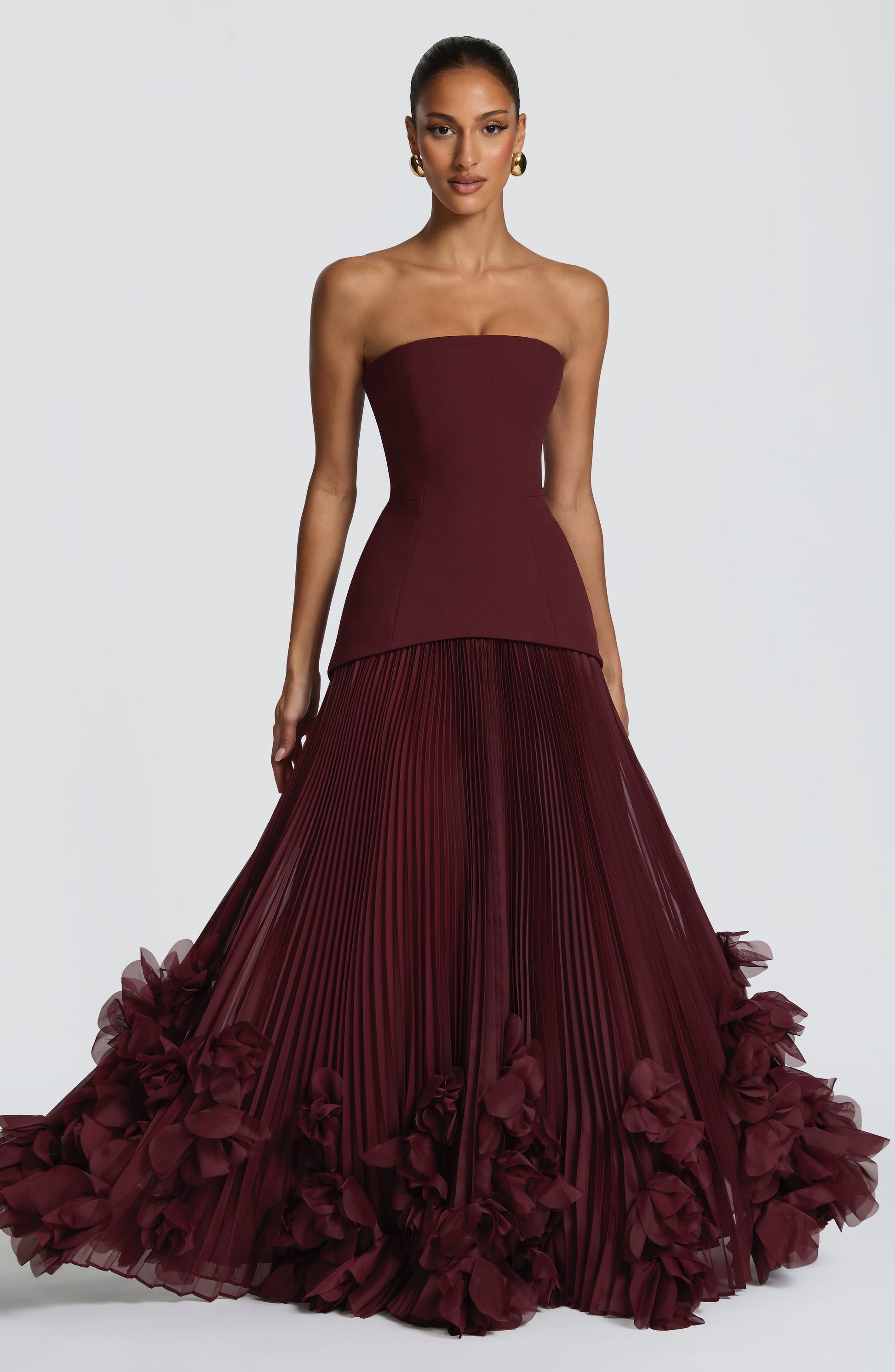 Seraphina Gown Cherry Lacquer
