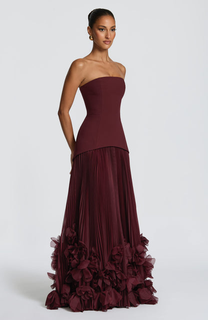 Seraphina Gown Cherry Lacquer