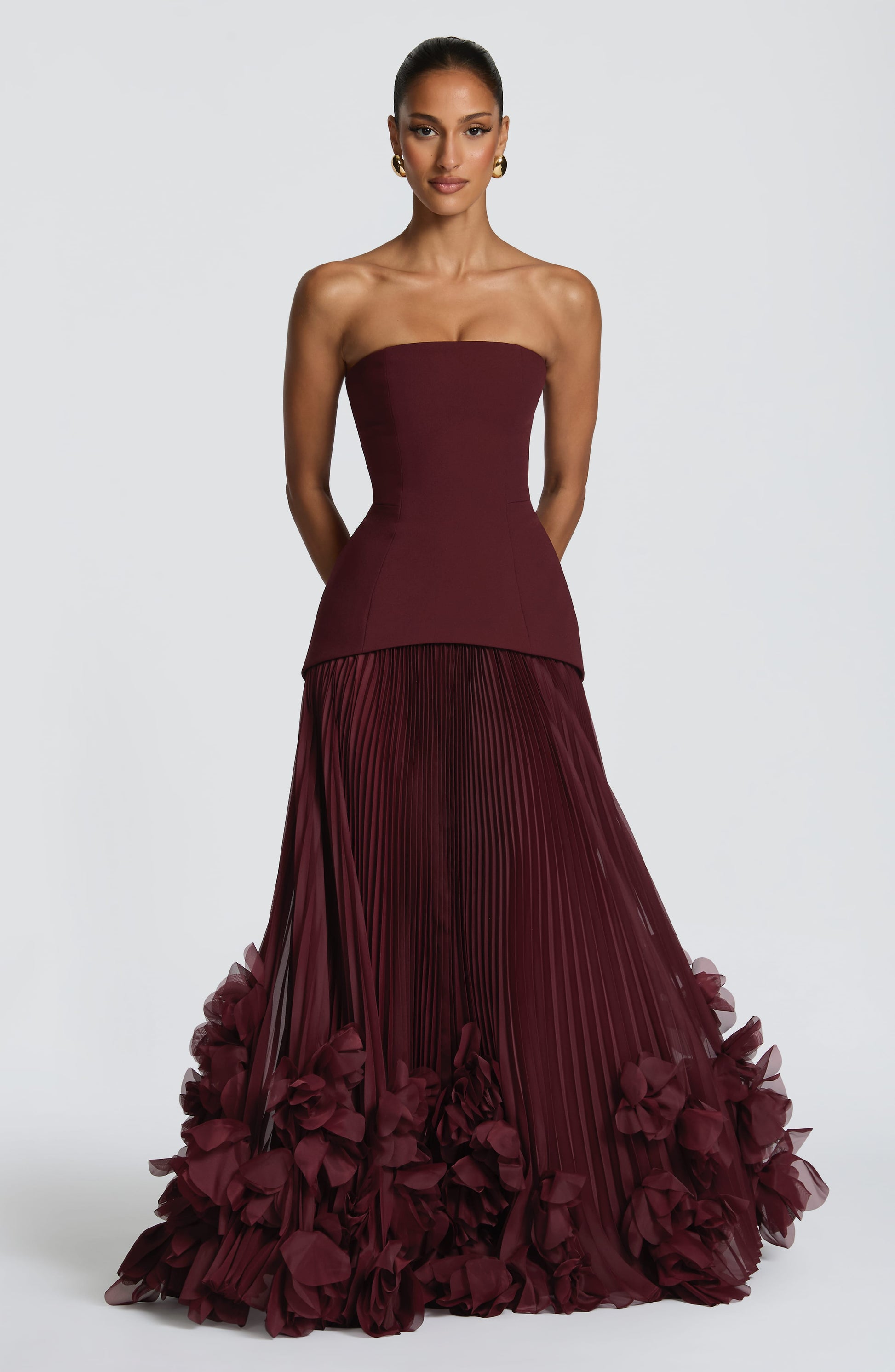 Seraphina Gown Cherry Lacquer