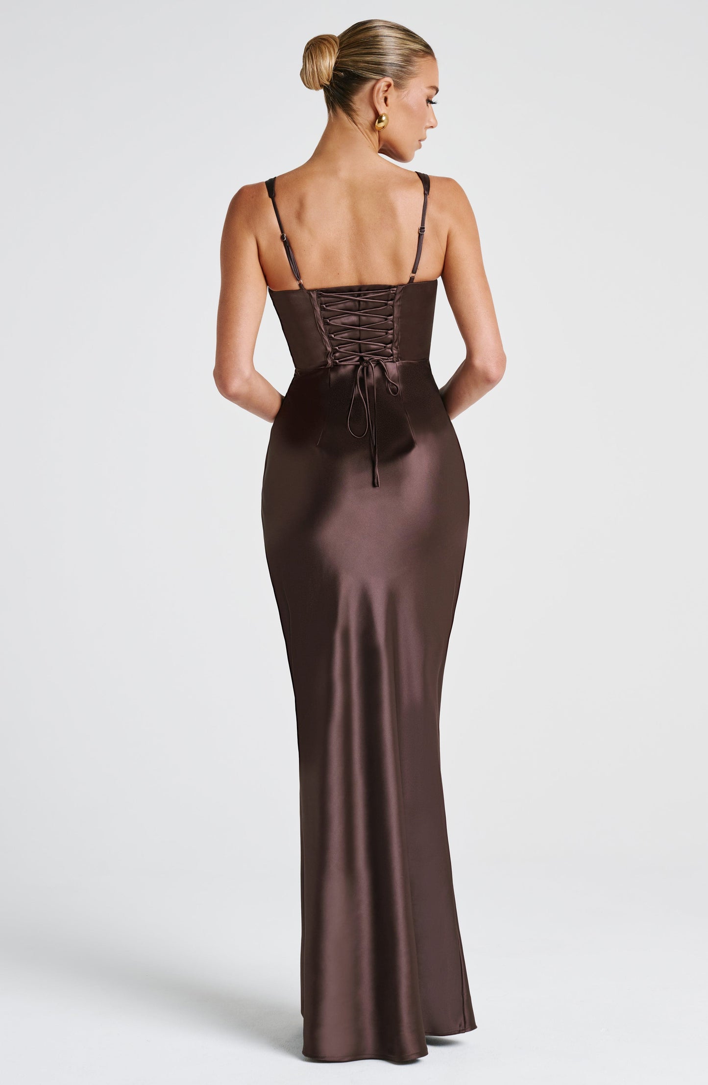 Shae Maxi Dress Plum Brown