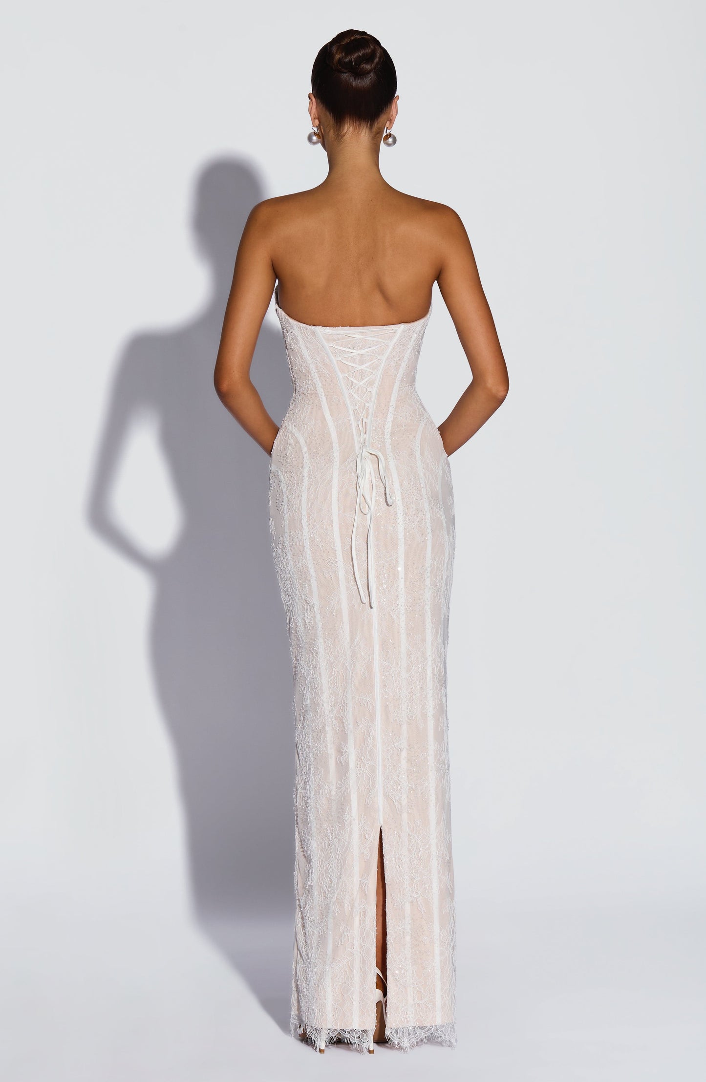 Sian Maxi Dress Ivory Embellishment